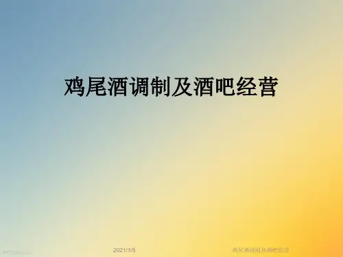 鸡尾酒调制及酒吧经营