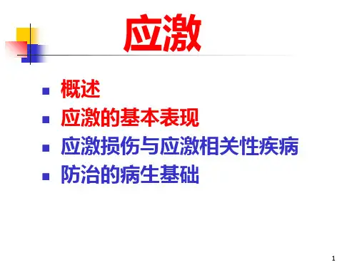 病理生理学应激PPT课件