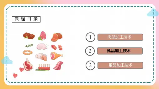 乳品加工技术 干酪的加工