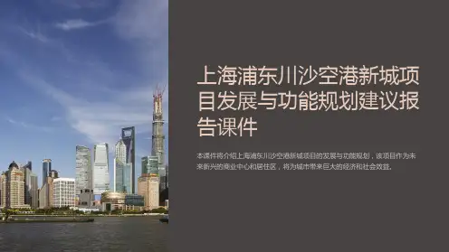 上海浦东川沙空港新城项目发展与功能规划建议报告课件