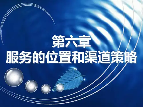 服务的位置与渠道策略.pptx