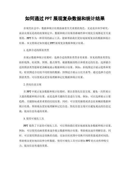 如何通过PPT展现复杂数据和统计结果