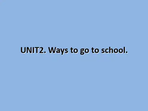 人教PEP版 六年级英语 上册 2_Ways_to_go_to_school_A_第二课时