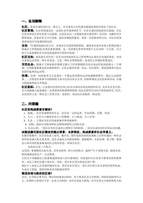 社区管理