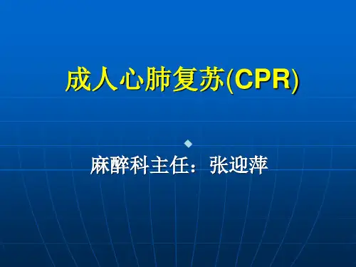 成人心肺复苏CPR