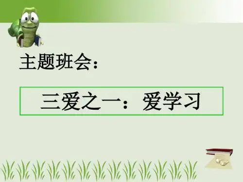 爱学习主题班会