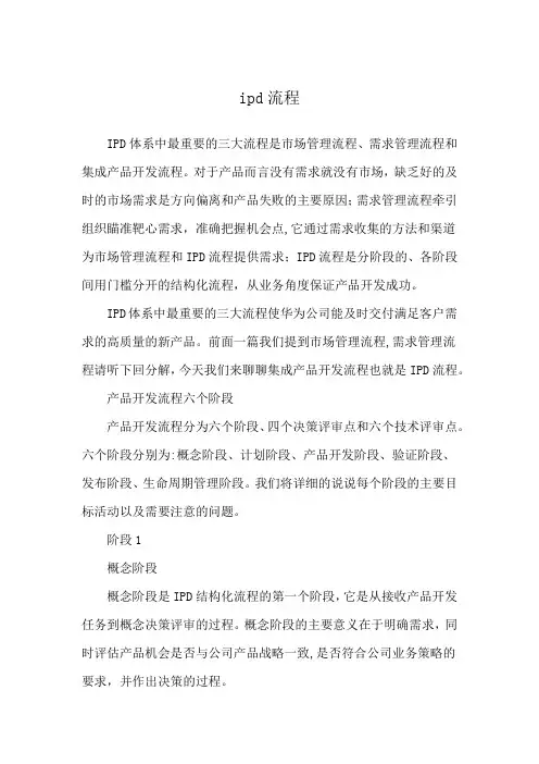 ipd流程