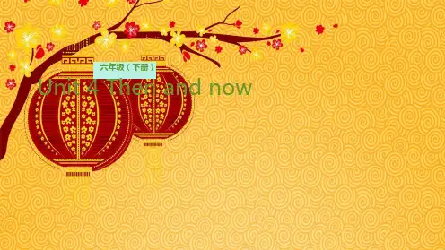 人教PEP版小学六年级英语下册课件-Unit4 Then and now  (19)