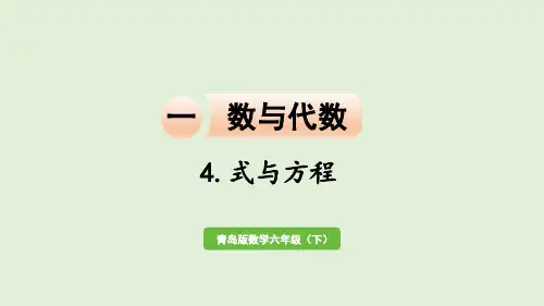 总复习—数与代数5.式与方程(课件)数学六年级下册青岛版