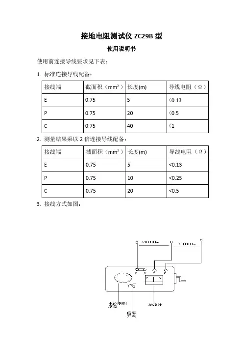 接地电阻测试仪ZC29B型