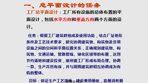 食品工厂总平面设计图文