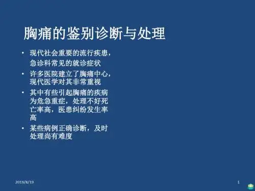 胸痛PPT课件