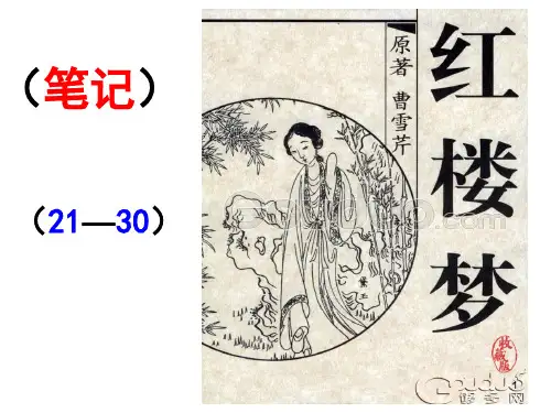《红楼梦》阅读笔记 (21-30)ppt课件