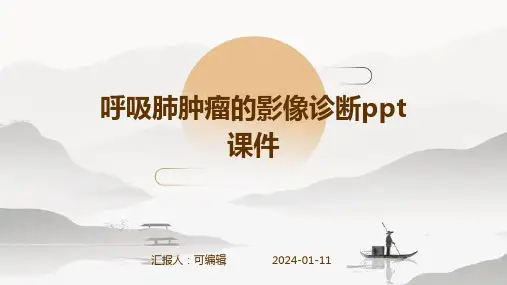 呼吸肺肿瘤的影像诊断ppt课件