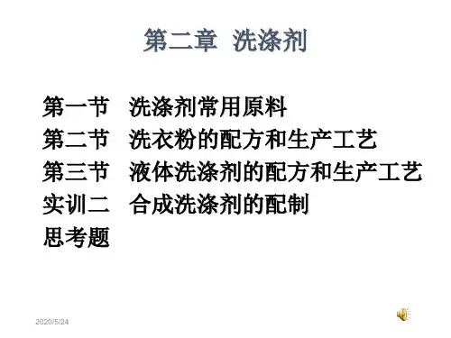 第二部分洗涤剂