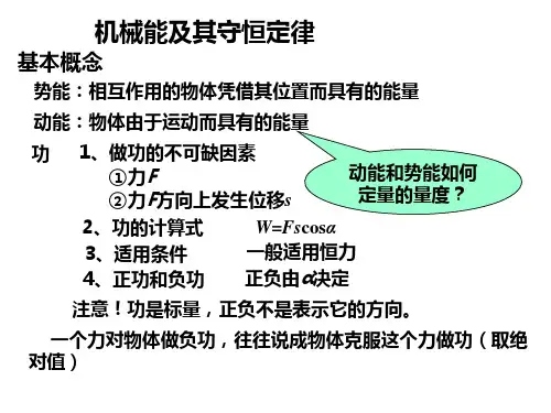 《机械能、动量、冲量复习》