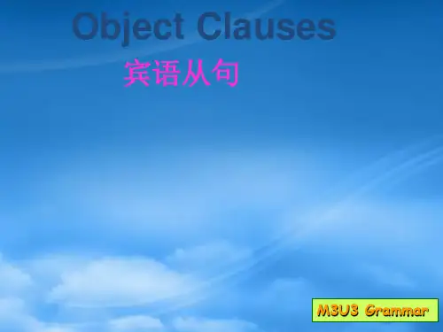 高中英语 宾语从句详解课件