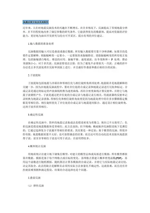 地震反演方法及其局限性
