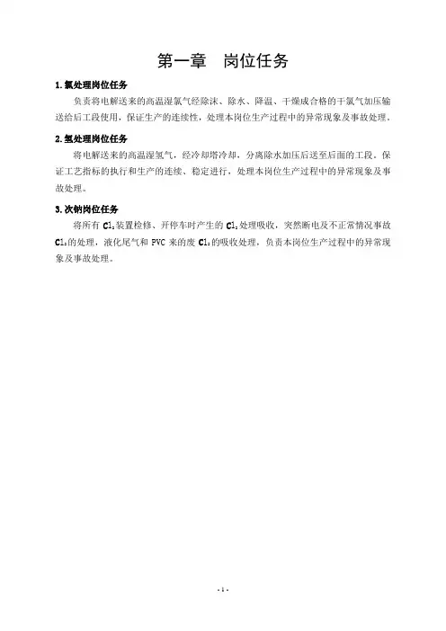 氯氢处理及次钠操作规程