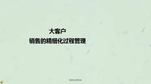 《销售过程管理》课件