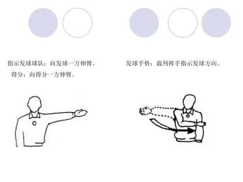 排球裁判员手势