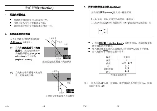 光的折射