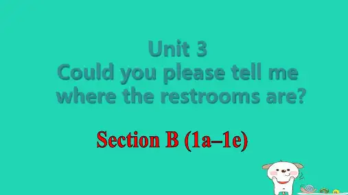 九年级英语全册Unit3课时4SectionB1a_1e上课课件新版人教新目标版