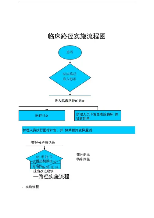 临床路径实施流程及流程图