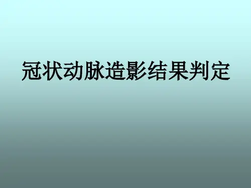 冠脉造影基础知识及解剖结构分析