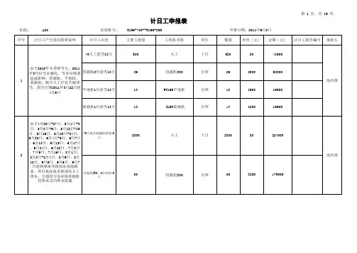 A20完整版所有计日工汇总表