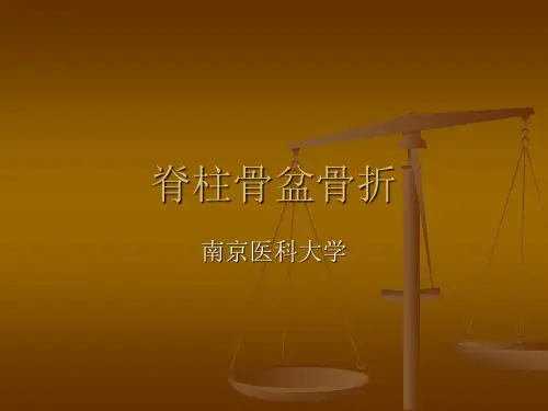 脊柱骨盆骨折备课