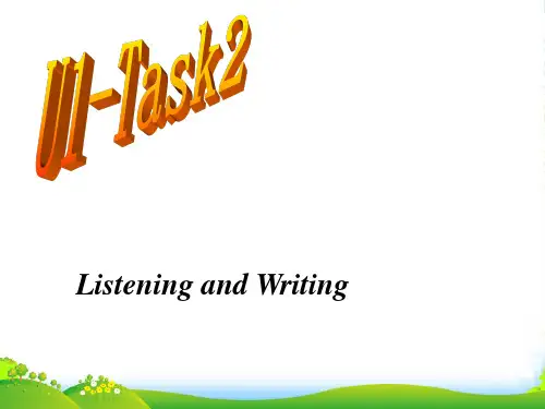 英语-高中-必修2-牛津译林版-Unit 1-task2课件 (共19张PPT)