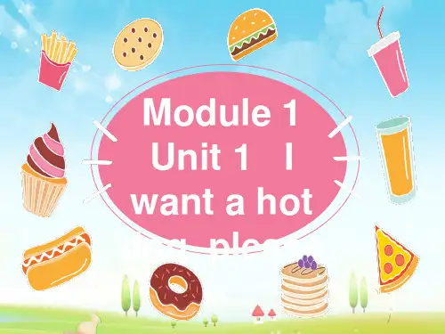 最新外研版英语小学六年级下册Module 1 Unit 1 I want a hot dog,please优质课课件.pptx