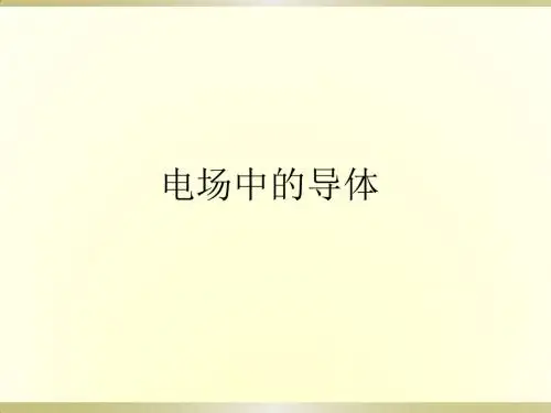 电场中的导体