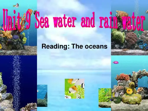 牛津上海版六下《Unit 9 Sea water and rain water》课件2