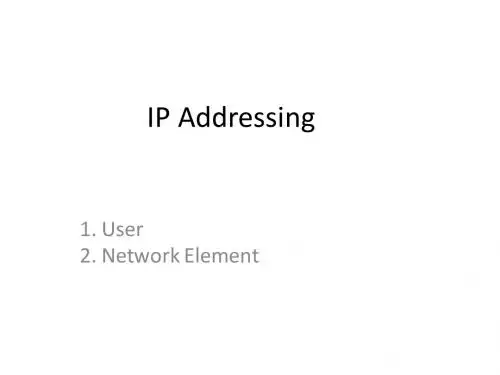 IP Addressing