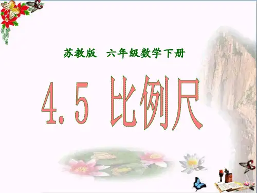 六年级数学下册4.5比例尺 PPT精品课件(新版)苏教版