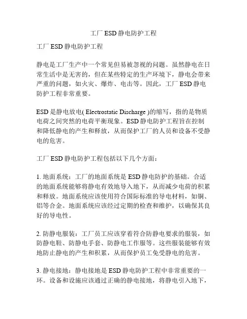 工厂ESD静电防护工程
