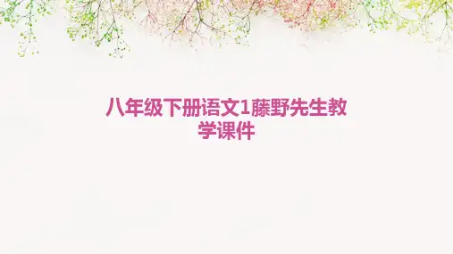 八年级下册语文1.藤野先生教学课件