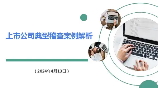 上市公司典型稽查案例解析(2024年4月13日)