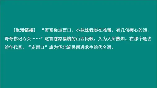 2019_2020学年高中地理第一章人口与环境第三节人口迁移课件湘教版必修2