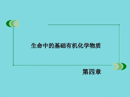 高二 选修 生命中的基础有机化学物质 课件(共3张PPT)