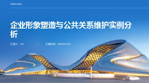 企业形象塑造与公共关系维护实例分析PPT