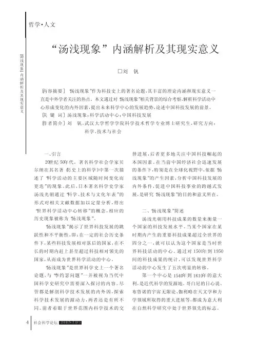 汤浅现象内涵解析及其现实意义