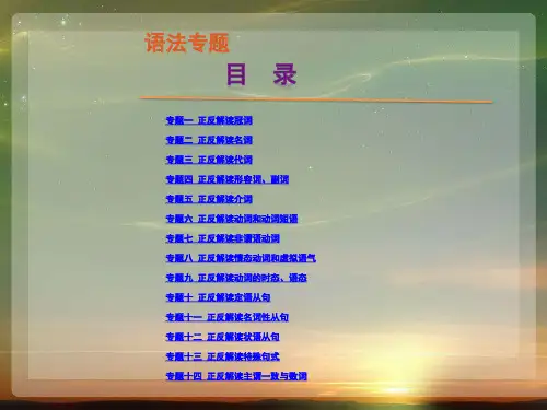 语法专题-英语