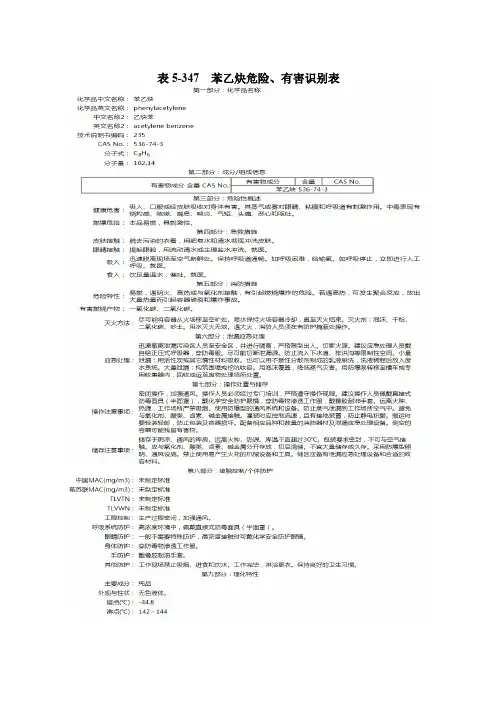 危化品识别表4