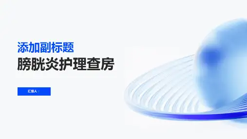 膀胱炎护理查房PPT