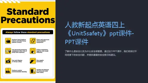 人教新起点英语四上《Unit5safety》课件-课件