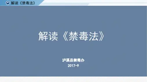 解读《禁毒法》