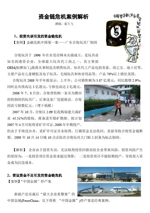 资金链危机案例解析